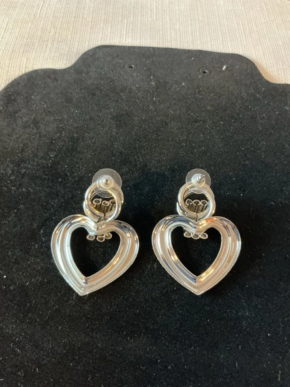 Door Knocker Silver Tone Earrings